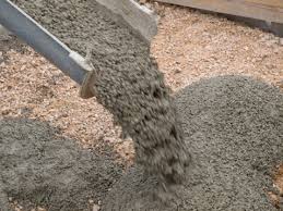 pouring concrete